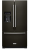 KitchenAid KRFF577KBS 36 Inch Freestanding French Door Refrigerator with 26.8 cu. ft Total Capacity