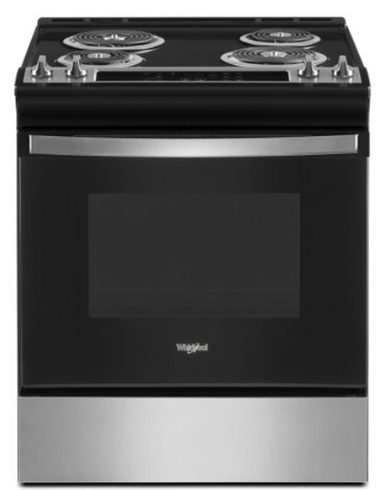 Whirlpool WEC310S0LS 30 Inch Wide 4.8 Cu. Ft. Free Standing Electric Range with Frozen Bake Technology