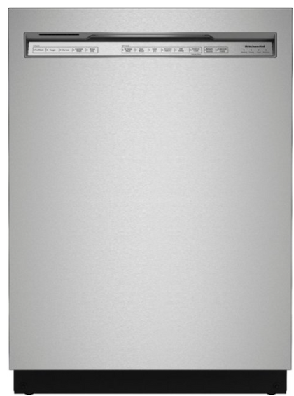 KitchenAid - Front Control Built-In Dishwasher with Stainless Steel Tub, FreeFlex Third Rack, 44dBA - Stainless Steel KDFM404KPS