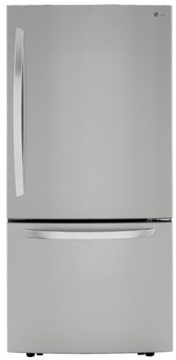 LG 25 5 Cu Ft Bottom Freezer Refrigerator With Ice Maker Stainle lg-25-5-cu-ft-bottom-freezer-refrigerator-with-ice-maker-stainle