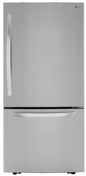 LG - 25.5 Cu. Ft. Bottom-Freezer Refrigerator with Ice Maker - Stainless Steel LRDCS2603S