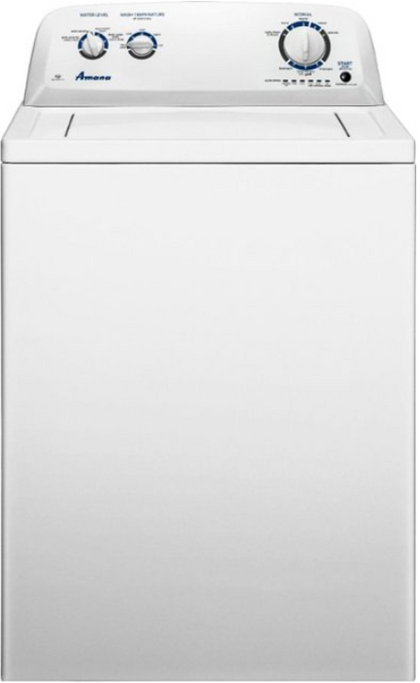 Amana - 3.5 Cu. Ft. High Efficiency Top Load Washer with Dual Action Agitator - White NTW4516FW