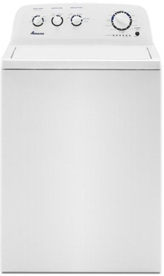 Amana - 3.8 Cu. Ft. High Efficiency Top Load Washer with with High-Efficiency Agitator - White NTW4519JW