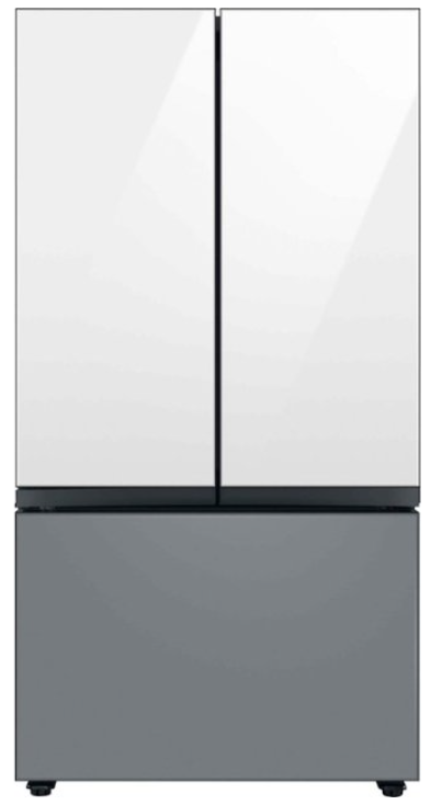 Samsung - Bespoke 30 cu. ft. 3-Door French Door Refrigerator with Beverage Center - Custom Panel Ready RF30BB6600AP/AA
