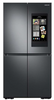 29 cu. ft. Smart Counter Depth 4-Door Flex™ refrigerator with Family Hub™ and Beverage Center in Black Stainless Steel RF29A9771SG/AA