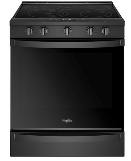 Whirlpool 6.4 cu. ft. Smart Slide-in Electric Range with Scan-to-Cook Technology - Black - WEE750H0HB