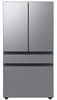 Samsung - 23 cu. ft. Bespoke Counter Depth 4-Door French Door Refrigerator with Beverage Center™ - Stainless Steel RF23BB8600QLAA