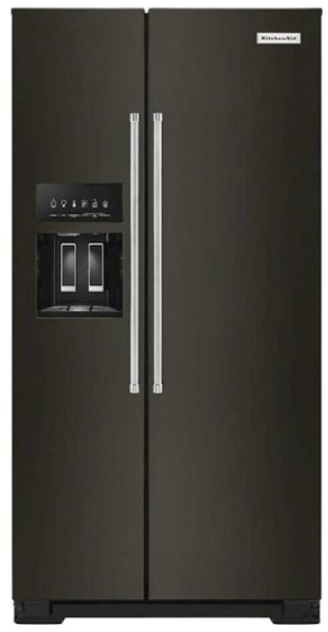 KitchenAid KRSC703HBS 36 Inch Counter Depth Side by Side Refrigerator with 22.6 Cu. Ft. Capacity