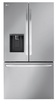 LG - 25.5 Cu. Ft. French Door Counter-Depth Smart Refrigerator with Dual Ice - Stainless Steel LRFXC2606S