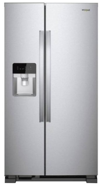 Whirlpool - 21.4 Cu. Ft. Side-by-Side Refrigerator - Monochromatic Stainless Steel WRS311SDHM