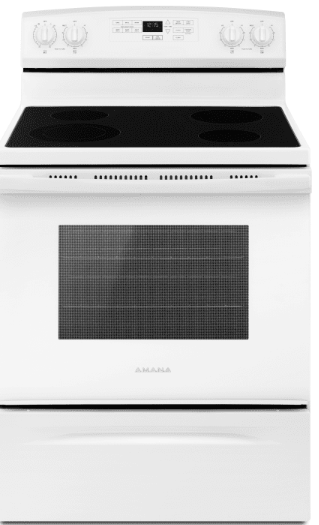 Amana AER6603SFW 30 Inch Electric Range with 4 Radiant Heating Elements