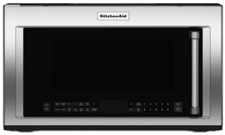 KitchenAid - 1.9 Cu. Ft. Convection Over-the-Range Microwave with Air Fry Mode - Stainless KMHC319LPS