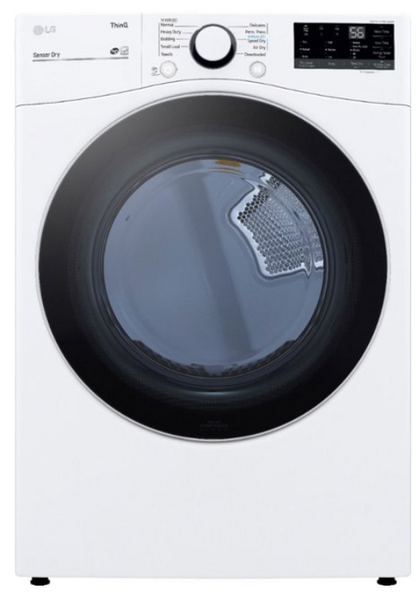 LG - 7.4 Cu. Ft. Stackable Smart Gas Dryer with Built-In Intelligence - White DLG3601W