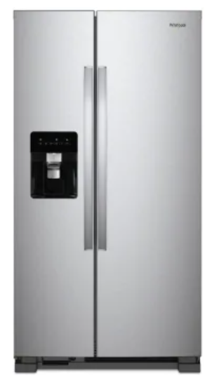 Whirlpool - 24.6 Cu. Ft. Side-by-Side Refrigerator - Fingerprint Resistant Stainless Steel WRS315SDHZ