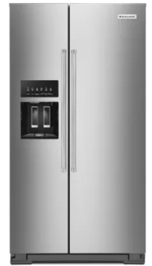 KitchenAid 24.8 cu. ft. Side by Side Refrigerator in Stainless Steel with PrintShield Finish (KRSF705HPS)