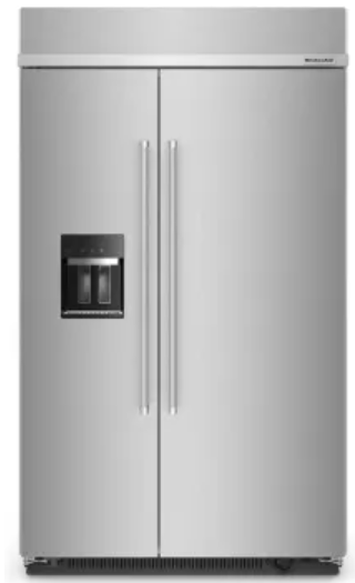 KitchenAid KBSD708MPS 48 Inch Built-In Side-by-Side Refrigerator with 29.4 Cu. Ft. Total Capacity
