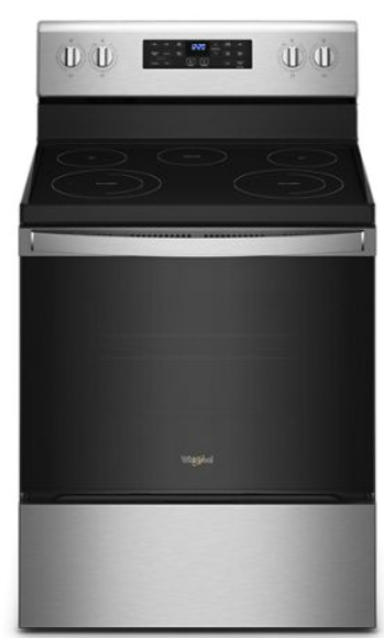 Whirlpool WFE535S0LS 30 Inch Freestanding Electric Range with 5 Elements