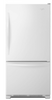 Whirlpool 33 Inch Bottom-Freezer Refrigerator with FreshFlow Preserver WRB322DMB(M/W)