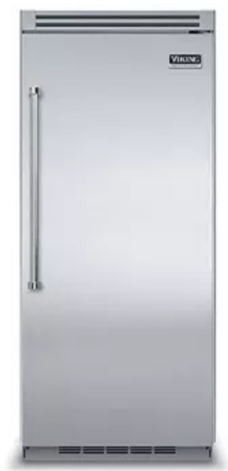 Viking 5 Series VCRB5363RSS 36 Inch Refrigerator Column with 4 Spillproof Glass Shelves, 5 Door Bins, Humidity Controlled Drawers, Plasmacluster Ion Air Purifier and Sabbath Mode: Stainless Steel, Right Hinge