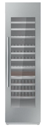 Thermador - Freedom Collection 99-Bottle Built-In Wine Cooler - Custom Panel Ready T24IW900SP