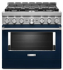 KitchenAid Commercial-Style KFGC506JIB 36 Inch Smart Commercial Style Gas Range with 6 Sealed Burners
