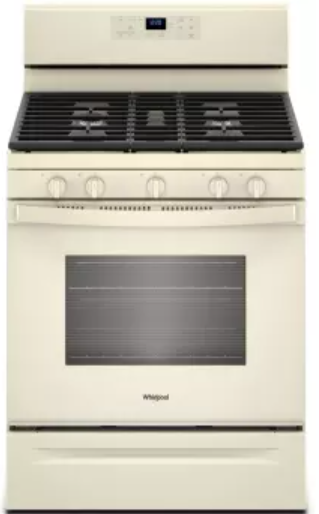 Whirlpool - 5.0 Cu. Ft. Freestanding Gas Range with Self-Cleaning and SpeedHeat Burner - Biscuit WFG525S0JT