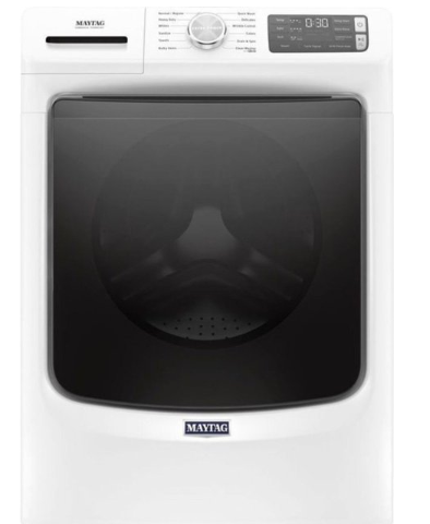 Maytag - 4.8 Cu. Ft. High Efficiency Stackable Front Load Washer with Steam and Fresh Hold - White MHW6630HW