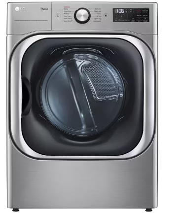 LG DLEX8980V 9.0 cu. ft. Mega Capacity Smart wi-fi Enabled Front Load Electric Dryer with TurboSteam™ and Built-In Intelligence