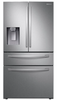 Samsung - 22.4 cu. ft. 4-Door French Door Counter Depth Refrigerator with Food Showcase - Black Stainless Steel  RF22R7351(SG/SR)/AA