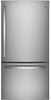 GE - 24.8 Cu. Ft. Bottom-Freezer Refrigerator - Stainless Steel GDE25EYKFS