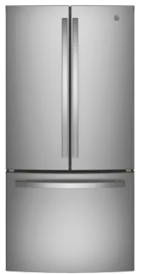 GE GNE25JYKFS 33 Inch French Door Refrigerator with 24.7 Cu. Ft. Capacity