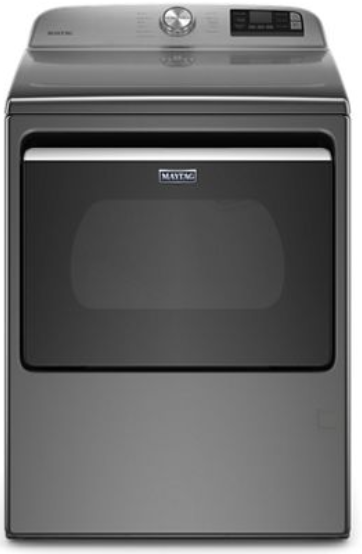 Maytag 27 Inch Gas Smart Dryer with 7.4 Cu. Ft. Capacity, Extra Power Button, Hamper Door, Wi-Fi Enabled - MGD6230HC