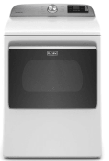 Maytag  27 Inch Smart Dryer with 7.4 Cu. Ft. Capacity, Extra Power Button, Hamper Door, WiFi Enabled, Remote Access - MED6230RHW