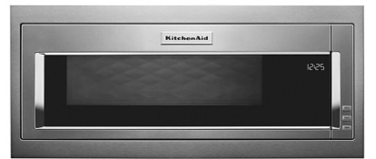 Kitchen Aid - 1000 Watt Built-In Low Profile Microwave with Slim Trim Kit - KMBT501KSS