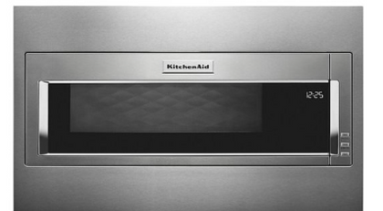 KitchenAid - 1.1 Cu. Ft. Built-In Low Profile Microwave with Standard Trim Kit - Stainless Steel - KMBT5511KSS