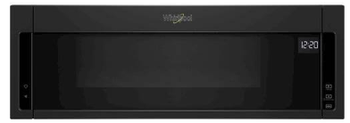 Whirlpool 1.1 cu. ft. Over the Range Low Profile Microwave Hood Combination in Black - WML55011HB