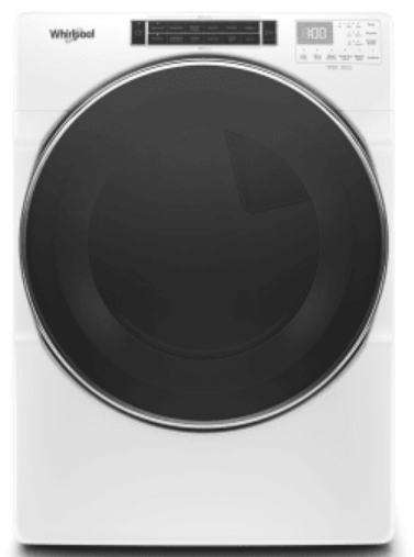 Whirlpool WGD8620HW 27 Inch Gas Dryer with 7.4 Cu. Ft. Capacity
