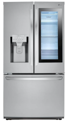 LG 26 cu. ft. 3-Door French Door Smart Refrigerator with InstaView Door-in-Door - Stainless Steel - LFXS26596S