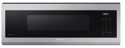 Samsung1.1 cu. ft. Smart SLIM Over-the-Range Microwave with 550 CFM Hood Ventilation, Wi-Fi & Voice Control in Stainless Steel ME11A7710DS
