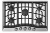 Viking RVGC33615BSS 36 Inch Gas Cooktop with 5 Sealed Burners, Aluminum Flame Ports, Cast-Iron Continuous Grates, Metal Die-Cast Knobs and Automatic Electric Spark Ignition: Natural Gas