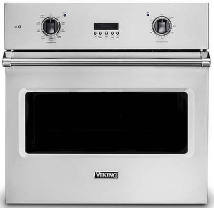 Viking 5 Series VSOE130SS 30 Inch Professional 5 Series Single Wall Oven with 4.7 cu. ft. Total Capacity, 3 Oven Racks, Delay Bake, BlackChrome™ Knobs, Vari-Speed, Rapid Ready™, TruConvec™ and TruGlide™