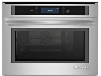 JennAir Euro-Style Series JBS7524BS 24 Inch Single Steam Electric Wall Oven with 1.3 Cu. Ft. Capacity, Steam Plus Convection Mode, Self-Clean, 9 Cooking Modes, Steam Reheat Mode, Proof Mode, No-Preheat Option, ADA Compliant, Prop 65, and UL Certified