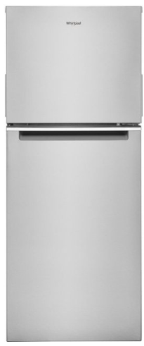 Whirlpool - 11.6 Cu. Ft. Top-Freezer Counter-Depth Refrigerator -Stainless Steel WRT112CZJZ