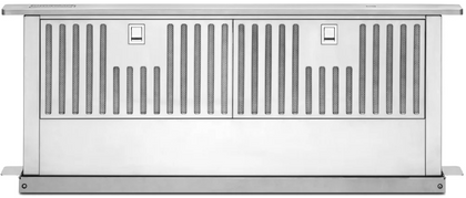 KitchenAid KXD4636YSS Downdraft Ventilation System with 585 CFM Interior Pro Motor, 65K BTU Threshold, Reversible Motor Box, 4 Speed Control, and Dishwasher Safe Mesh Filters: 36
