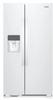 Whirlpool - 24.6 Cu. Ft. Side-by-Side Refrigerator - White WRS335SDHW