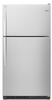 Whirlpool 33-inch Wide Top Freezer Refrigerator - 20 cu. ft. WRT311FZD(M/T/B/W/Z)