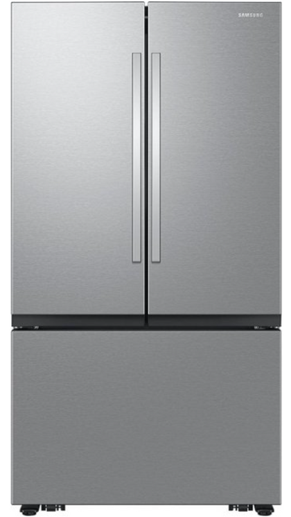 Samsung - 32 cu. ft. 3-Door French Door Smart Refrigerator with Dual Auto Ice Maker - Stainless Steel RF32CG5100SR