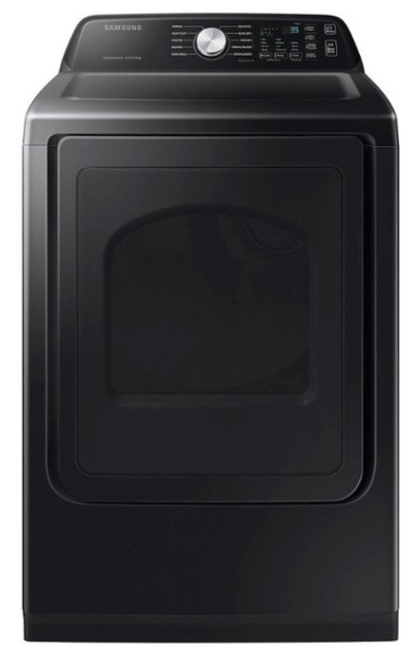 Samsung - 7.4 Cu. Ft. Smart Electric Dryer with Sensor Dry - Black DVE47CG3500V