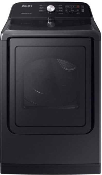 Samsung - 7.4 Cu. Ft. Gas Dryer with Sensor Dry - Brushed Black DVG50B5100V
