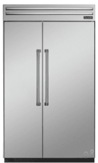 Thermador T48BR820NS 48 Inch Built-in Side by Side Refrigerator with 29 cu. ft. Capacity, 4 Adjustable Glass Shelves, Gallon Door Bins, Holiday Mode, Electronic Touch Controls, FlexTemp Drawer, Professional Handles and Fully Filtered Internal Ice Maker